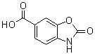 structure of CAS# 54903-16-1, 2-Oxo-3H-benzo[d]oxazole-6-carboxylic acid;2-Oxo-2,3-dihydro-1,3-benzoxazole-6-carboxylic acid; 2-Oxo-2,3-dihydrobenzo[d]oxazole-6-carboxylic acid; 2-Oxo-3H-benzo[d]oxazole-6-carboxylic acid; NSC 690677