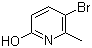 3-Bromo-6-hydroxy-2-methylpyridine molecular structure (CAS 54923-31-8)