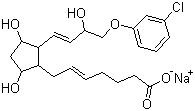 Cloprostenol sodium  molecular structure (CAS 55028-72-3)