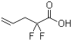 2,2-Difluoropent-4-enoic acid molecular structure (CAS 55039-89-9)