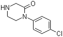 1-(4-Chlorophenyl)piperazin-2-one molecular structure (CAS 55083-85-7)