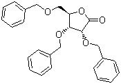 结构式 CAS# 55094-52-5, 2,3,5-三苄氧基-D-核糖酸-1,4-内酯