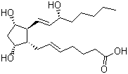 structure of CAS# 551-11-1, Prostaglandin F2a;Dinoprost; Prostaglandin F2-alpha; (5Z,9a,11a,13E,15S)-9,11,15-Trihydroxyprosta-5,13-diene-1-oic acid