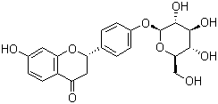 structure of CAS# 551-15-5, Liquiritin;(S)-7-Hydroxy-2-[4-((2S,3R,4S,5S,6R)-3,4,5-trihydroxy-6-hydroxymethyltetrahydropyran-2-yloxy)phenyl]chroman-4-one
