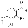 2-Bromo-3,4-dimethoxybenzaldehyde molecular structure (CAS 55171-60-3)