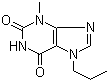 structure of CAS# 55242-64-3, 3-Methyl-7-propylxanthine;3-Methyl-7-propyl-3,7-dihydro-1H-purine-2,6-dione