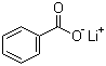 结构式 CAS# 553-54-8, 苯甲酸锂