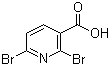 2,6-Dibromo-3-pyridinecarboxylic acid molecular structure (CAS 55304-85-3)