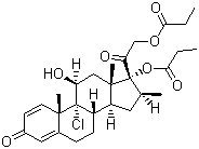 Beclomethasone dipropionate molecular structure (CAS 5534-09-8)