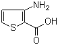 3-氨基噻吩-2-甲酸分子结构 (CAS 55341-87-2)