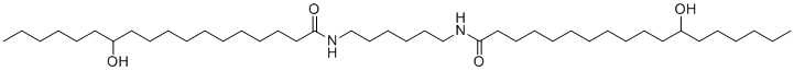 Hexamethylene bis-hydroxystearamide molecular structure (CAS 55349-01-4)