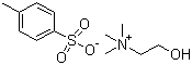 胆碱对甲苯磺酸盐分子结构 (CAS 55357-38-5)