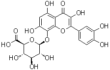 棉黄素 8-O-beta-D-葡糖苷酸分子结构 (CAS 55366-56-8)