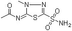 structure of CAS# 554-57-4, Methazolamide;N-[(2E)-5-(Aminosulfonyl)-3-methyl-1,3,4-thiadiazol-2(3H)-ylidene]acetamide