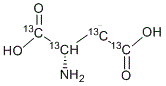 L-Aspartic acid-<sup>13</sup>C<sub>4</sub> molecular structure (CAS 55443-54-4)