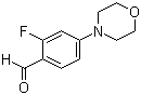 2-Fluoro-4-(morpholino)benzaldehyde molecular structure (CAS 554448-63-4)
