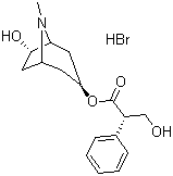Anisodamine hydrobromide molecular structure (CAS 55449-49-5)