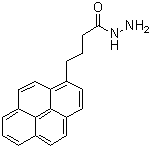 structure of CAS# 55486-13-0, 1-Pyrenebutanoic acid hydrazide;4-(1-Pyrene)butanoic acid hydrazide; 4-(1-Pyrene)butyric acid hydrazide; 4-(1-Pyrene)butyryl hydrazide