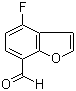 结构式 CAS# 555155-07-2, 4-氟-7-苯并呋喃甲醛