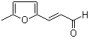 5-甲基-2-呋喃丙烯醛分子结构 (CAS 5555-90-8)