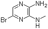 2-Amino-5-bromo-3-(methylamino)pyrazine molecular structure (CAS 55635-63-7)