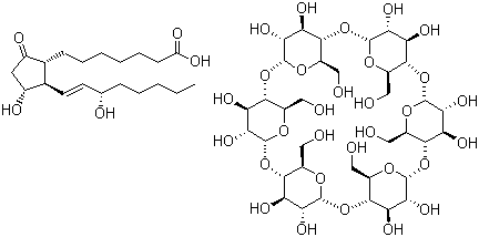 Alprostadil alfadex molecular structure (CAS 55648-20-9)