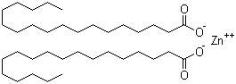 Zinc stearate molecular structure (CAS 557-05-1)