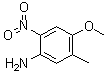 structure of CAS# 55730-09-1, 4-Methoxy-5-methyl-2-nitroaniline;4-Methoxy-5-methyl-2-nitrobenzenamine; 4-Methoxy-5-methyl-2-nitrophenylamine