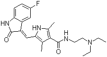 Sunitinib molecular structure (CAS 557795-19-4)