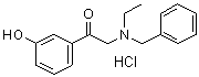 2-[Ethyl(phenylmethyl)amino]-1-(3-hydroxyphenyl)ethanone hydrochloride molecular structure (CAS 55845-90-4)