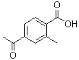 structure of CAS# 55860-35-0, 4-Acetyl-2-methylbenzoic acid