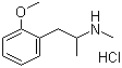 Methoxyphenamine hydrochloride molecular structure (CAS 5588-10-3)