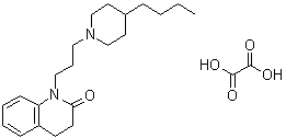 1-[3-(4-Butylpiperidin-1-yl)propyl]-3,4-dihydro-1H-quinolin-2-one oxalate molecular structure (CAS 560085-12-3)