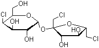 结构式 CAS# 56038-13-2, 三氯蔗糖