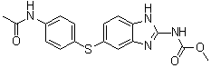[5-[[4-(Acetylamino)phenyl]thio]-1H-benzimidazol-2-yl]carbamic acid methyl ester molecular structure (CAS 56073-95-1)