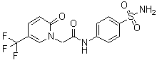 N-[4-(Aminosulfonyl)phenyl]-2-oxo-5-(trifluoromethyl)-1(2H)-pyridineacetamide molecular structure (CAS 561006-28-8)