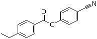 structure of CAS# 56131-48-7, 4-Cyanophenyl 4-ethylbenzoate