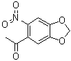 1-(6-Nitro-1,3-benzodioxol-5-yl)ethanone molecular structure (CAS 56136-84-6)