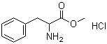 DL-苯丙氨酸甲酯盐酸盐分子结构 (CAS 5619-07-8)