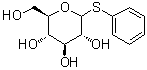 Phenyl 1-thio-glucopyranoside molecular structure (CAS 5624-48-6)