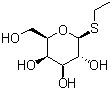 Ethyl 1-thio-beta-D-galactopyranoside molecular structure (CAS 56245-60-4)