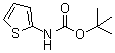 结构式 CAS# 56267-50-6, 2-噻吩氨基甲酸叔丁酯
