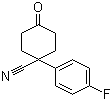 structure of CAS# 56326-98-8, 4-Cyano-4-(4-fluorophenyl)cyclohexanone