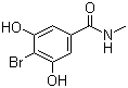 4-Bromo-3,5-dihydroxy-N-methylbenzamide molecular structure (CAS 56375-85-0)