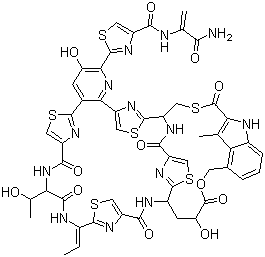 结构式 CAS# 56377-79-8, 那西肽; 诺西肽; 诺肽菌素