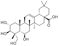 Terminolic acid molecular structure (CAS 564-13-6)
