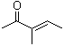 3-甲基-3-戊烯-2-酮分子结构 (CAS 565-62-8)