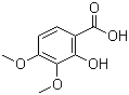 2-Hydroxy-3,4-dimethoxybenzoic acid molecular structure (CAS 5653-46-3)