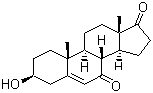 structure of CAS# 566-19-8, 7-Keto-dehydroepiandrosterone;7-Hydroxydehydroepiandrosterone; 5-Androstene-3b-ol-7,17-dione