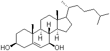 7-羟基胆固醇分子结构 (CAS 566-27-8)